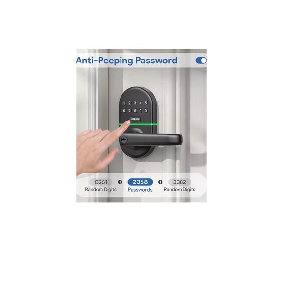 Smart Keypad Door Lock with Handle Keyless Entry Door Lock for Front Door - E... - Picture 6 of 8